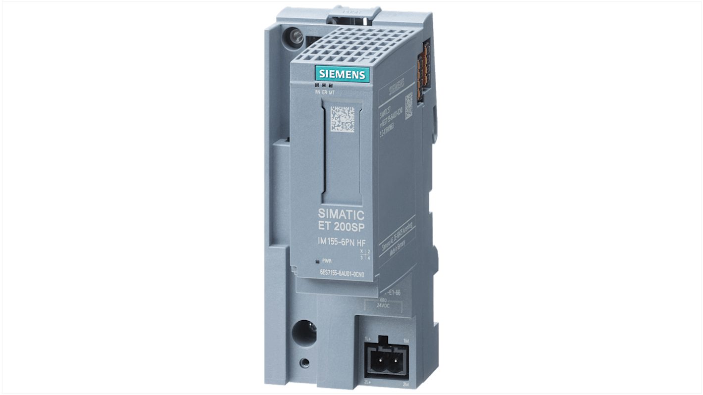 Modulo di interfaccia Siemens 6AG21556AU014CN0 per ET 200SP, 2 porte, dimensioni 117 x 50 x 74 mm, supporta PROFINET 100 Mbit/s.