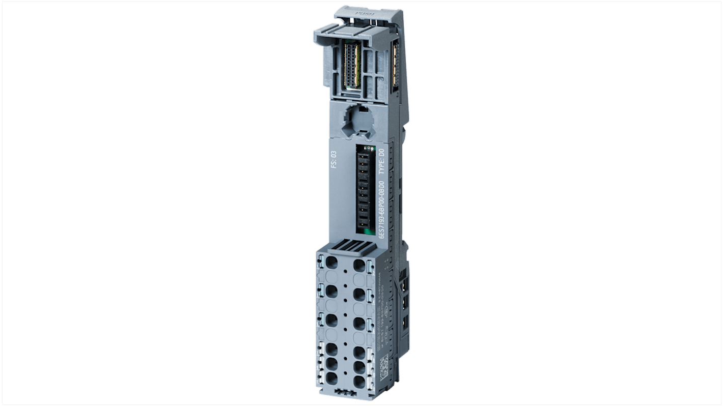 Unità base Siemens 6AG21936BP004BD0 per ET 200SP, 24-30 V c.c., dimensioni 117 x 20 x 35 mm, isolamento 2545 V c.c.
