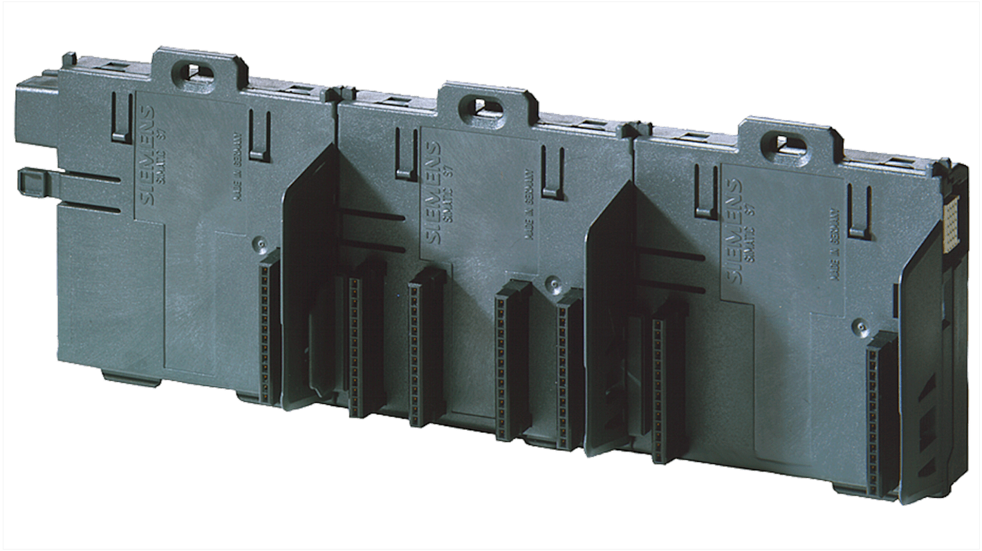 Connettore bus Siemens 6ES71957HD100XA0 per ET 200M, compatibile con 2 IM153-2, dimensioni 92 x 97 x 30 mm, peso 133 g.