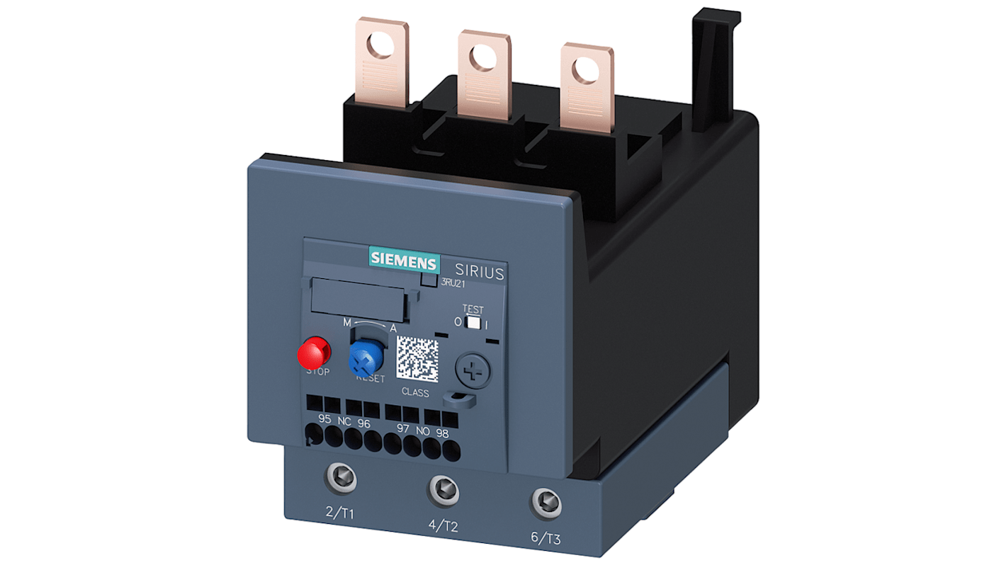 Relè di sovraccarico Siemens 3RB31134TE0, 1NC/1NO, protezione motore fino a 16 A, dimensione S00, reset automatico.
