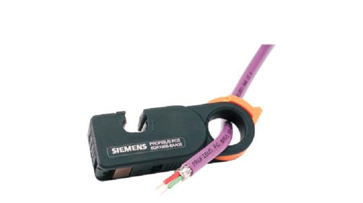 Spelafili ad attacco rapido Siemens 6GK19056AB00, progettato per installazioni rapide, dimensioni 2,677 x 5,394 x 0,709 pollici.