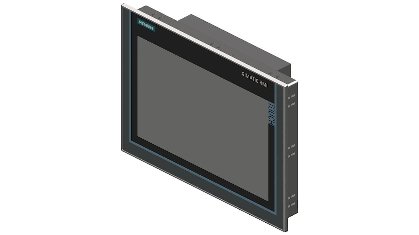 Siemens 6AV78631MA102NA0, pannello IFP1200 V2 da 12,1", risoluzione 1280x800, protezione IP65, alimentazione 24 V CC.