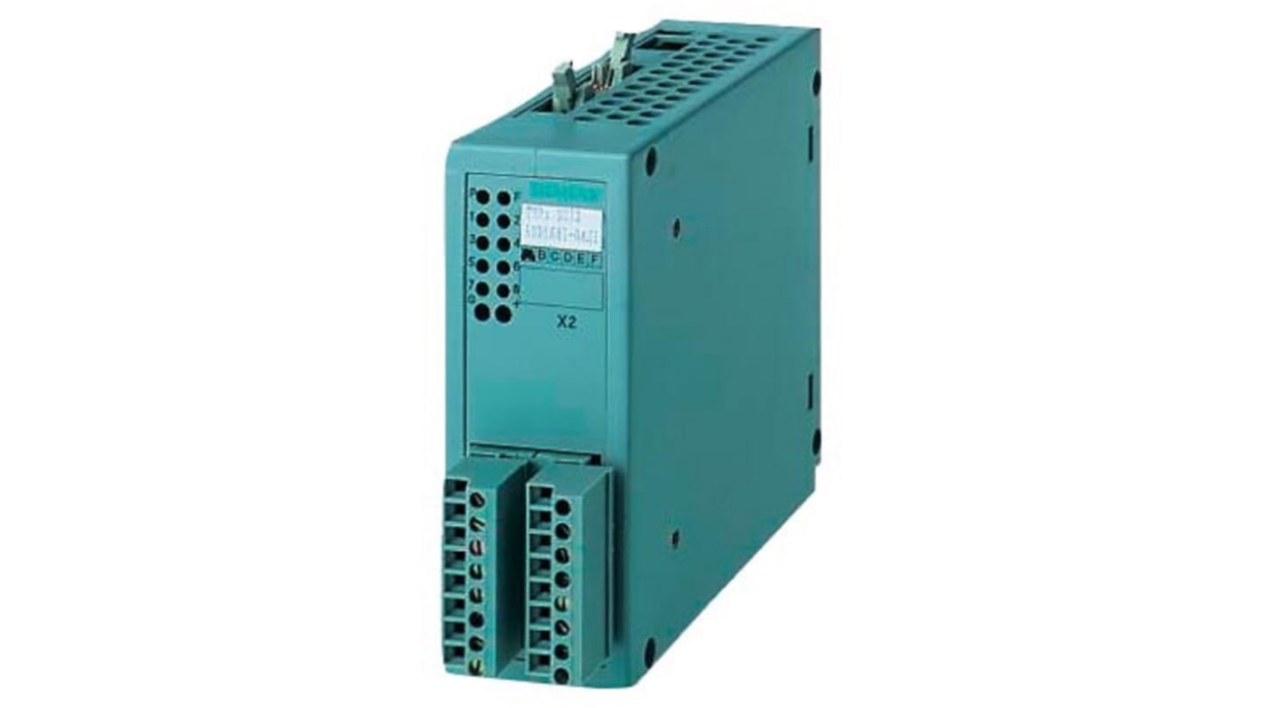 Modulo di interfaccia Siemens 6DD16810AJ1 per SIMATIC TDC, con 10 terminali a vite per connessione sicura.