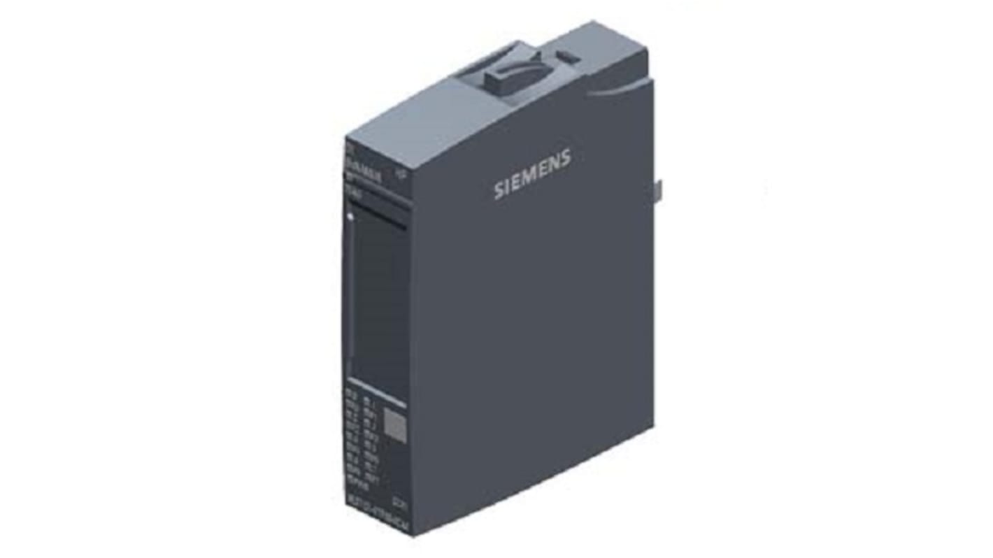 Modulo I/O digitale Siemens 6AG11316TF007CA0, 8 ingressi, 24 V c.c., dimensioni 73 x 15 x 58 mm, per ET 200SP.