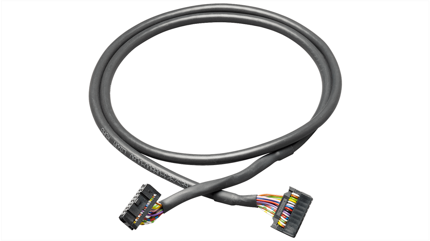 Cavo di connessione Siemens 6ES79230BB500CB0 per moduli I/O digitali SIMATIC S7-300/S7-1500, rotondo, 16 pin, 1,5 m.