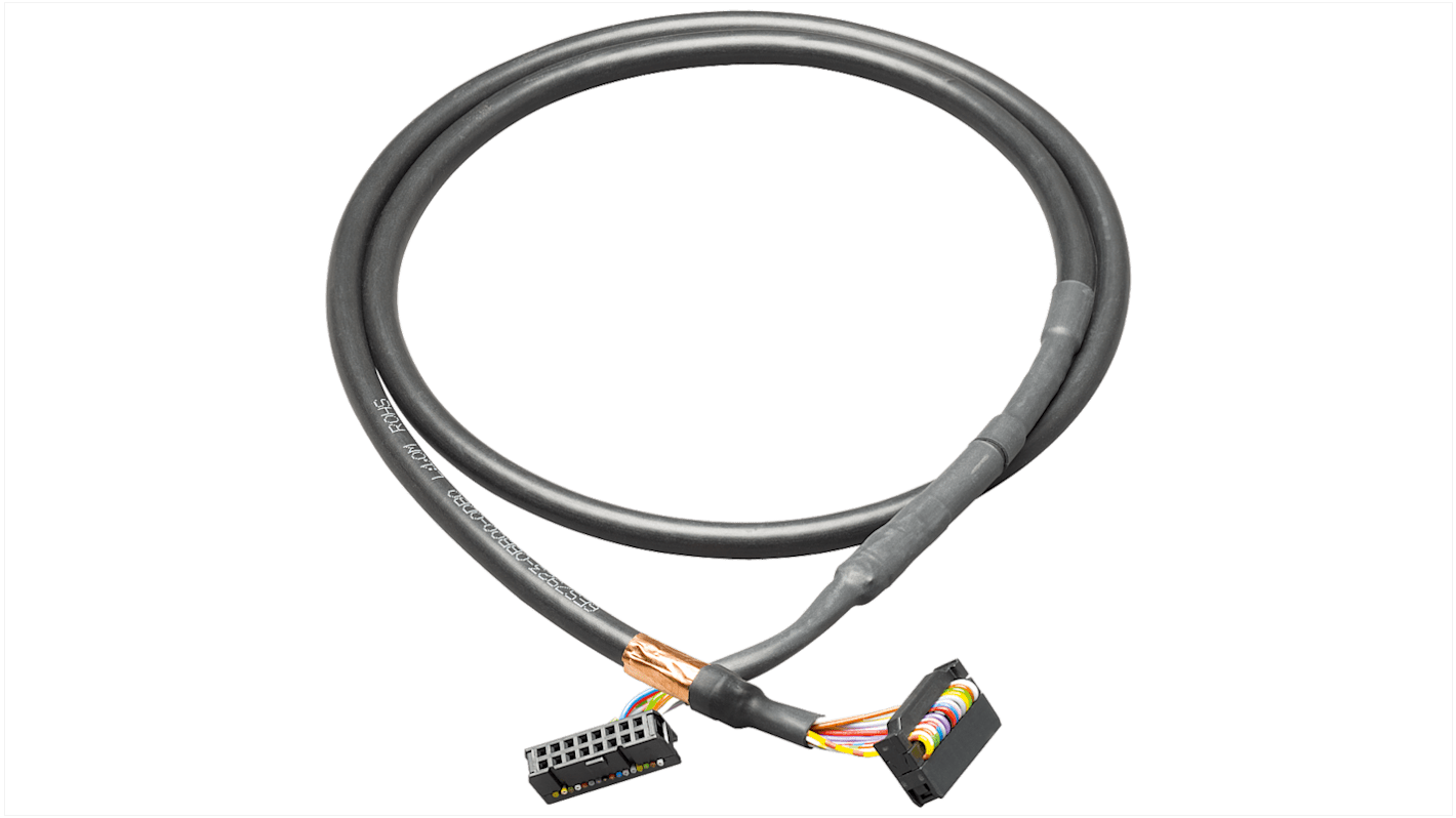 Cavo di connessione Siemens 6ES79230BF000DB0, rotondo, 16 pin, schermato, lunghezza 5 m, per moduli I/O digitali SIMATIC S7-300/S7-1500.