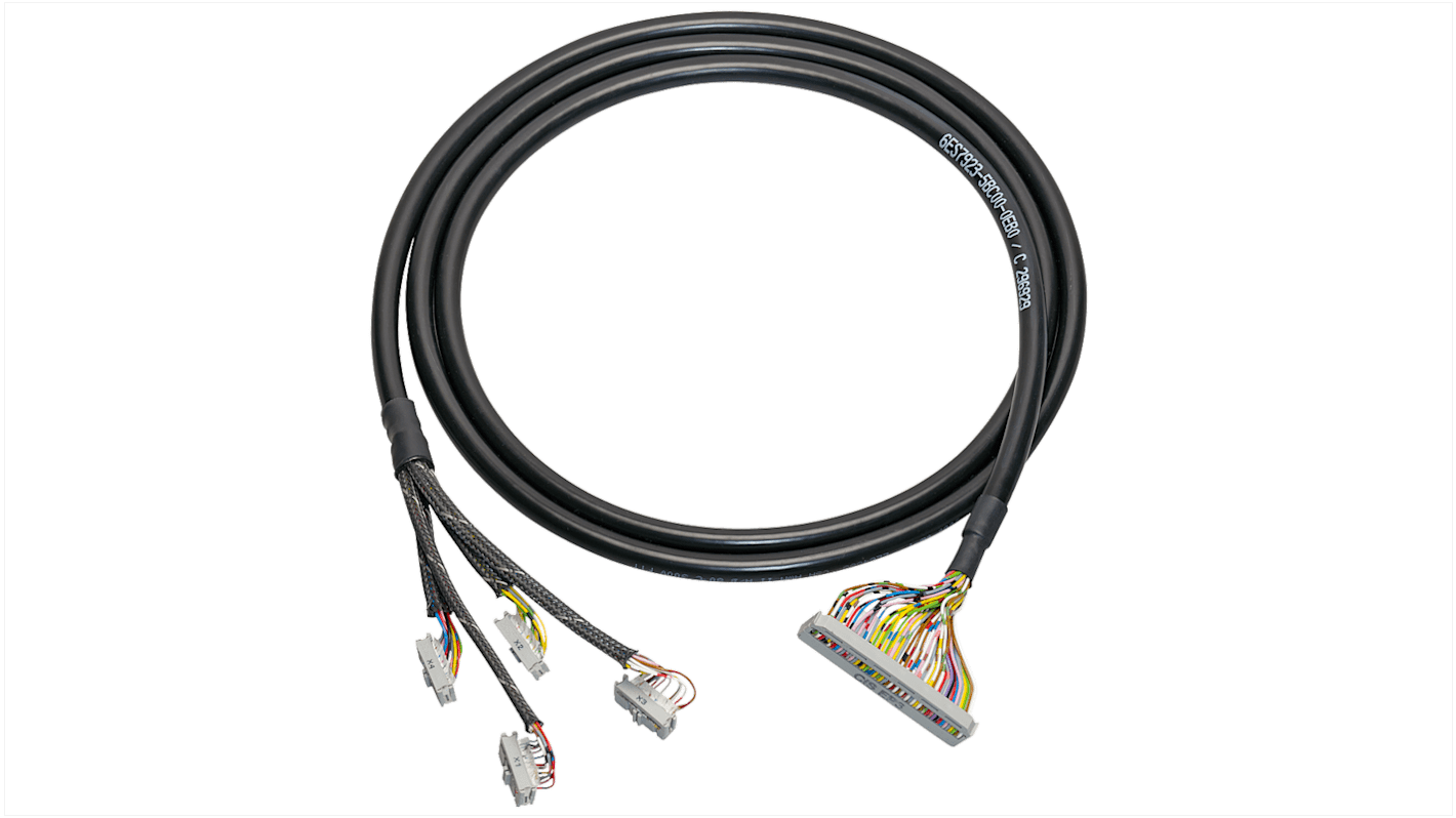 Cavo di connessione Siemens 6ES79235BB000EB0 per moduli I/O digitali SIMATIC S7-300/S7-1500, lunghezza 1 m, connettori IDC.