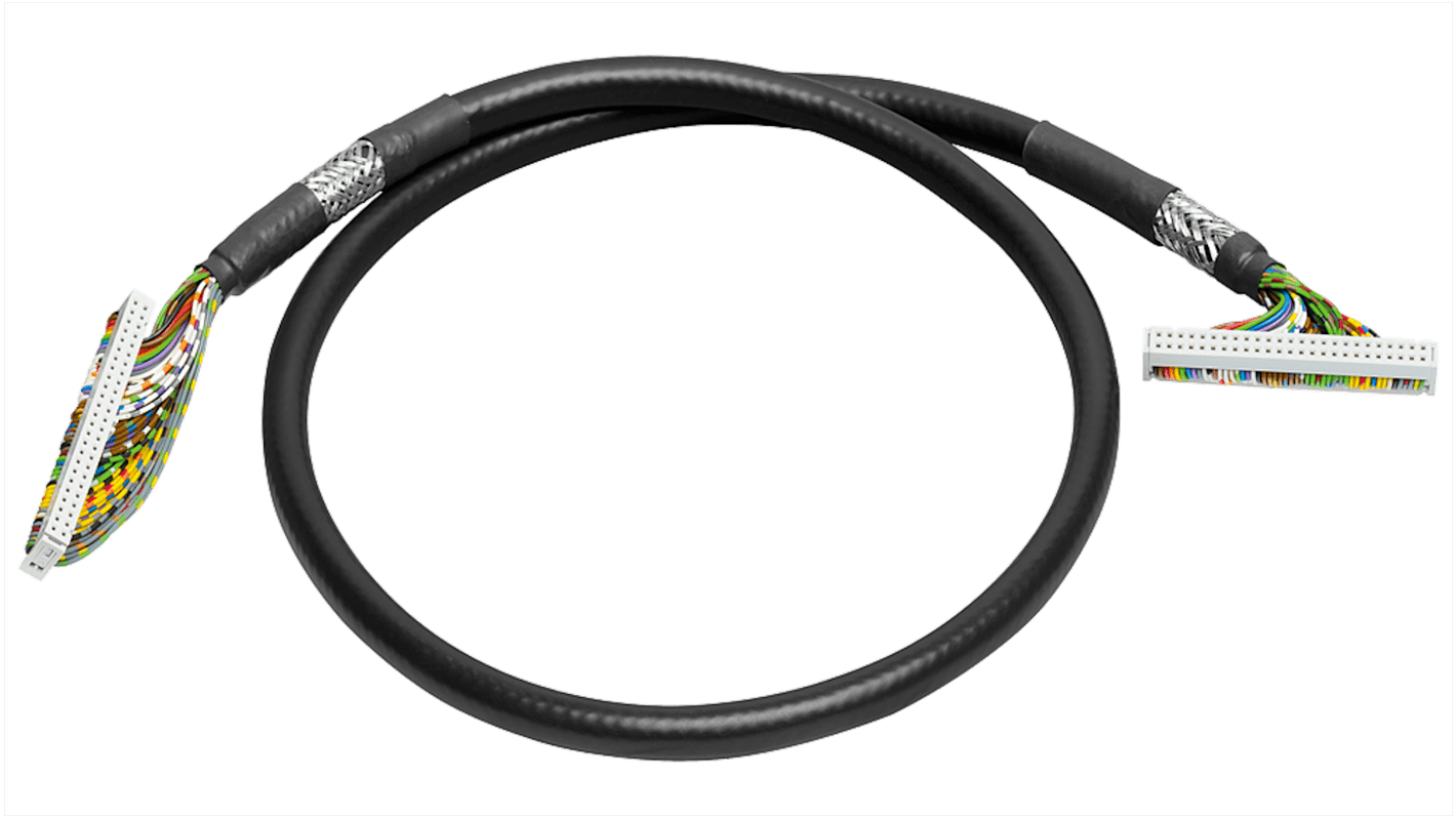 Cavo di connessione Siemens 6ES79235BE000DB0, rotondo a 50 pin, schermato, lunghezza 4 m, per moduli I/O SIMATIC S7-300/S7-1500.