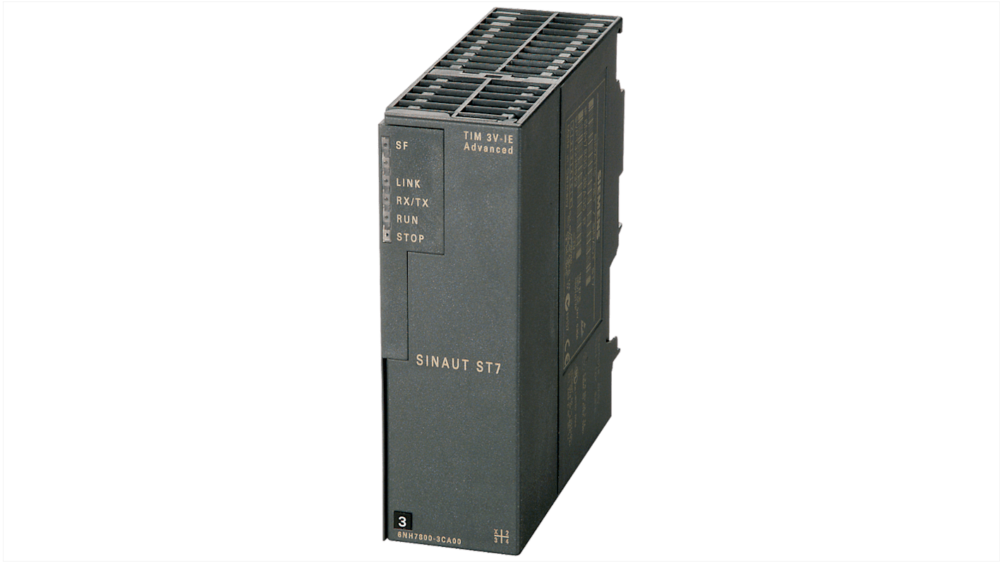 Modulo di comunicazione Siemens 6NH78003CA00 per SIMATIC S7-300, interfaccia RS232 e RJ45, dimensioni 4,93 x 1,57 x 4,72 pollici.