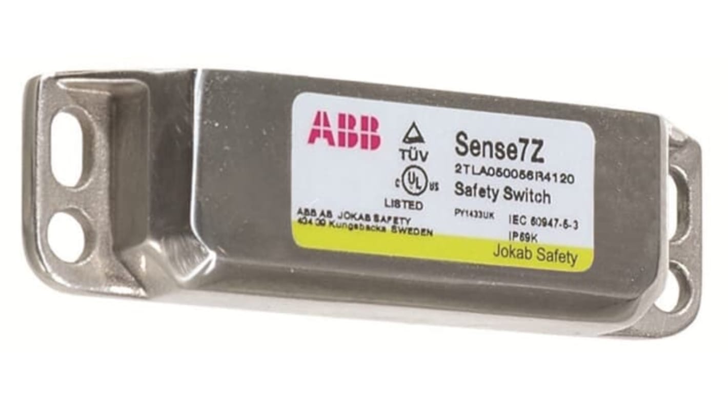 Attuatore a chiave ABB per interruttore di sicurezza Sense7Z, in acciaio inox, grado di protezione IP67/IP69K. Codice 2TLA050040R0212.