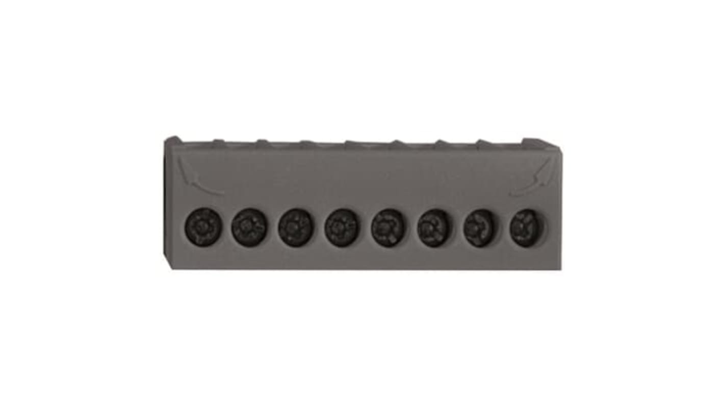 Morsettiera ABB 2TLA081200R1700 per relè di sicurezza, colore grigio, dimensioni 15 mm x 45 mm.