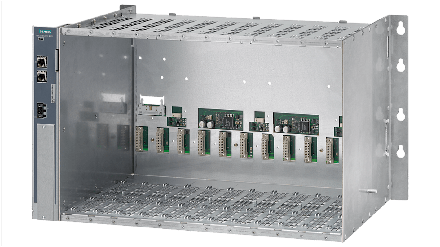 Rack Siemens 6BK19420AA000AA0 per PLC, serie SIPLUS HCS4200, montaggio orizzontale, 12 slot, grado di protezione IP20.