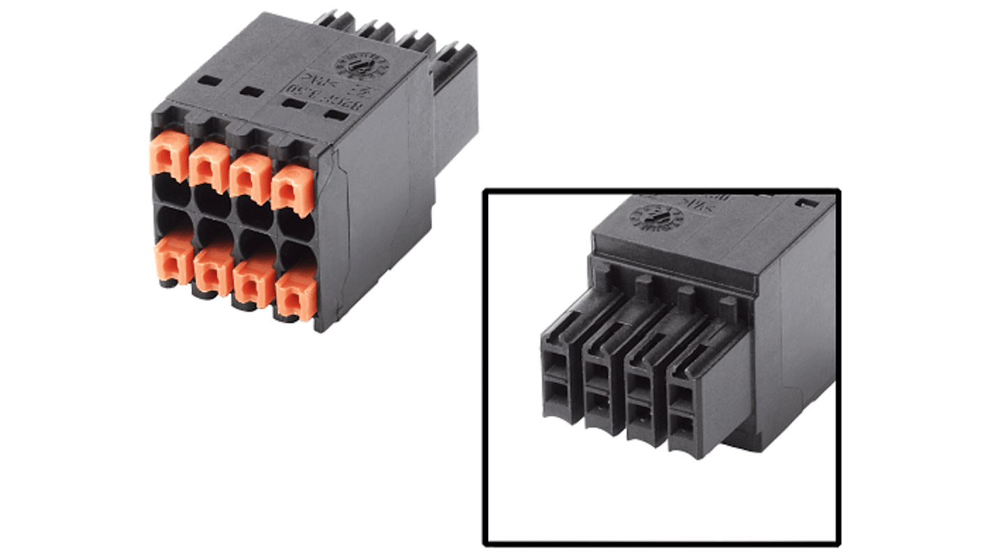 Zoccolo relè Siemens 6AV66713XY384AX0, connettore femmina 12 pin, tensione 24 V cc, per HMI KP8 PN e PLC S7.
