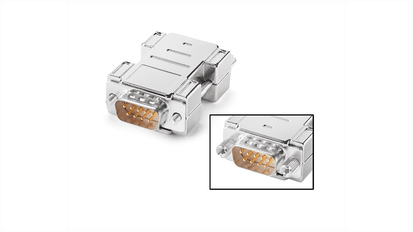 Zoccolo relè Siemens 6AV66718XE000AX0 per HMI SIMATIC S7, convertitore RS422 a RS232, montaggio avvitabile.