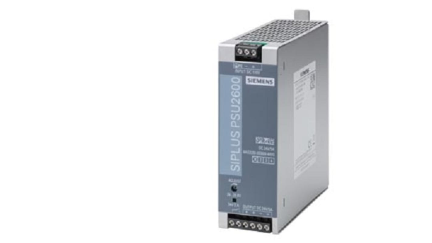 Alimentatore Siemens 6AG23330SB004AY0 per SIPLUS, ingresso 110 V c.c., uscita 24 V c.c. a 5 A, dimensioni 4,92 x 1,65 x 4,92 poll.