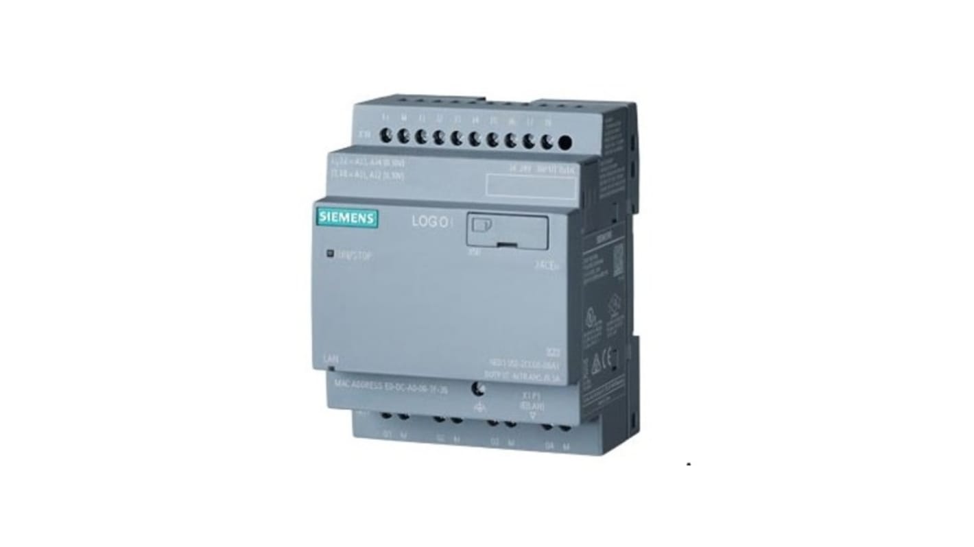 Modulo logico Siemens 6AG10522CC087BA1 SIPLUS LOGO, 8 ingressi, 4 uscite, montaggio su guida DIN, tensione 24 V c.c.