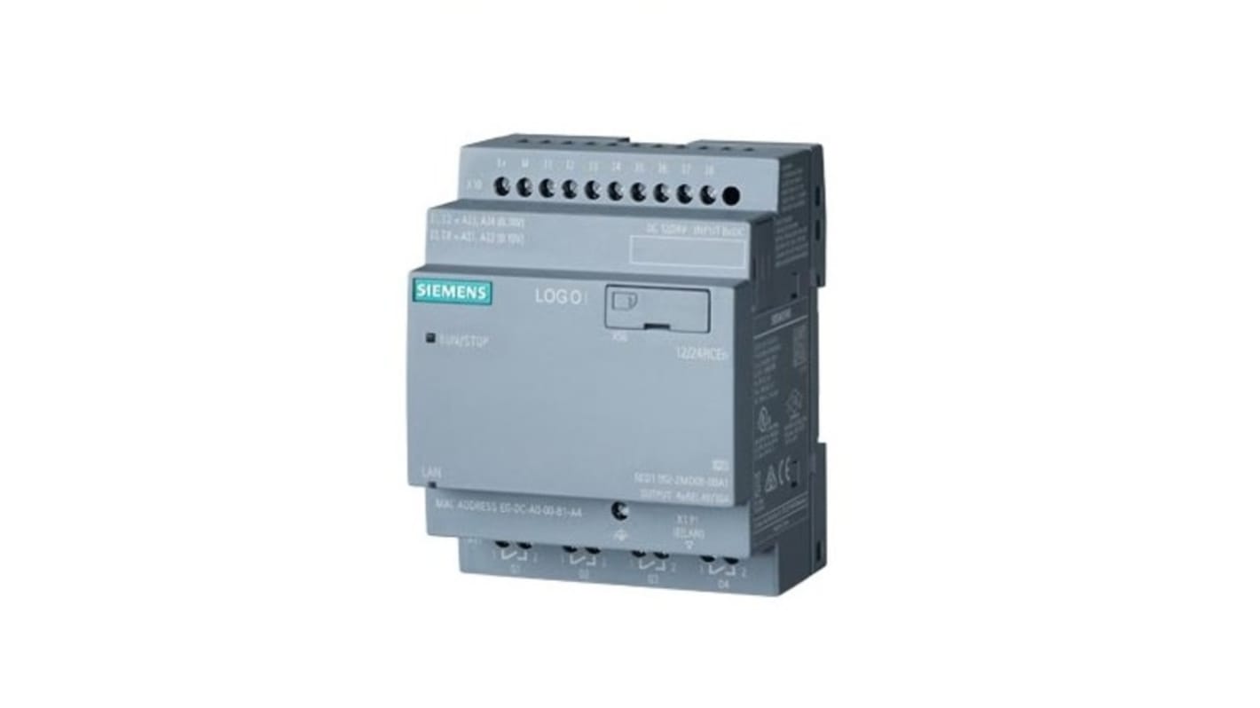 Modulo logico Siemens 6AG10522MD087BA1 SIPLUS LOGO, 8 ingressi, 4 uscite, montaggio su guida DIN, 24 V c.c.
