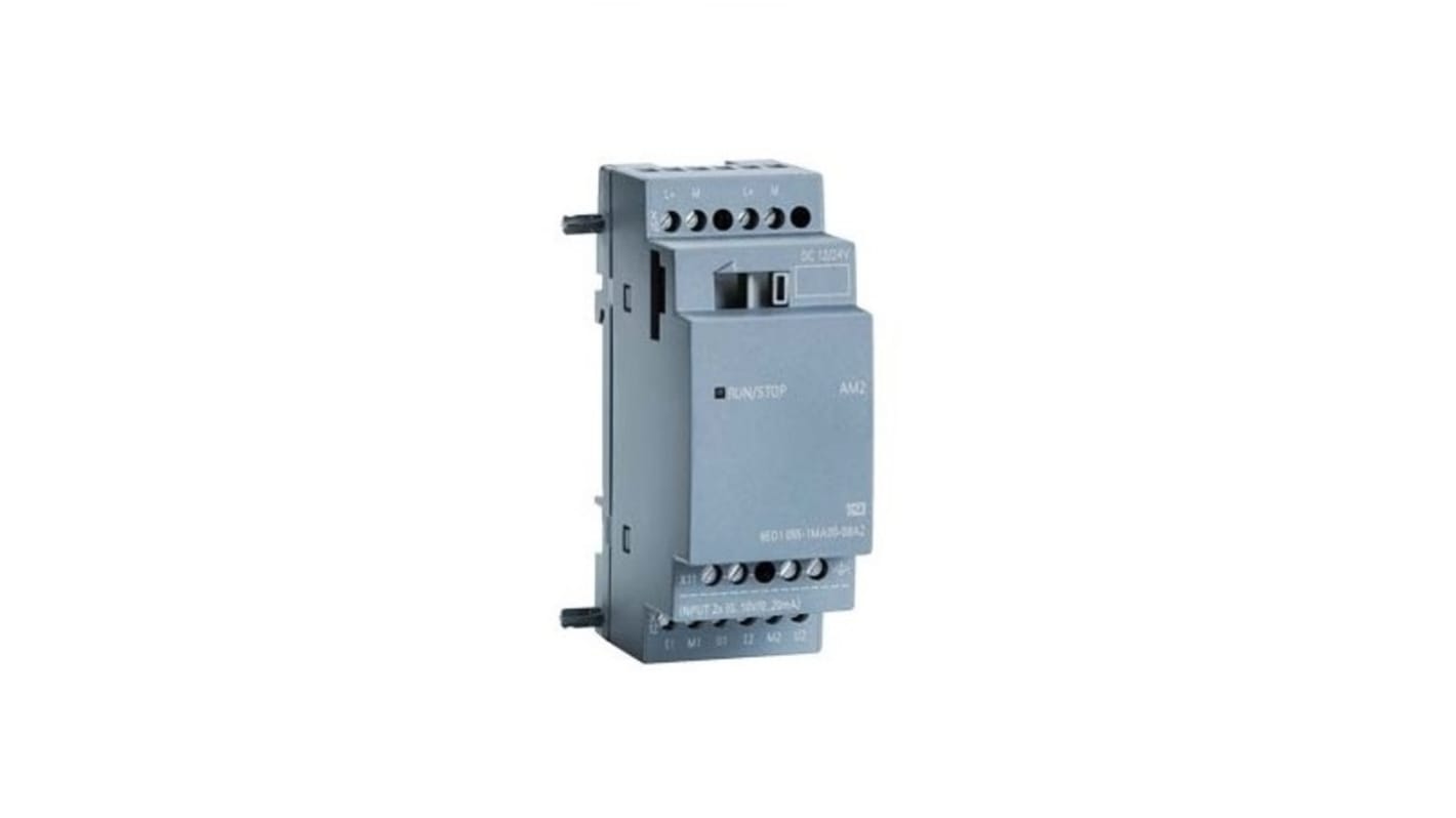 Modulo logico Siemens 6AG10551MA007BA2 SIPLUS LOGO, 2 ingressi, 24 V c.c., montaggio su guida DIN, grado di protezione IP20.