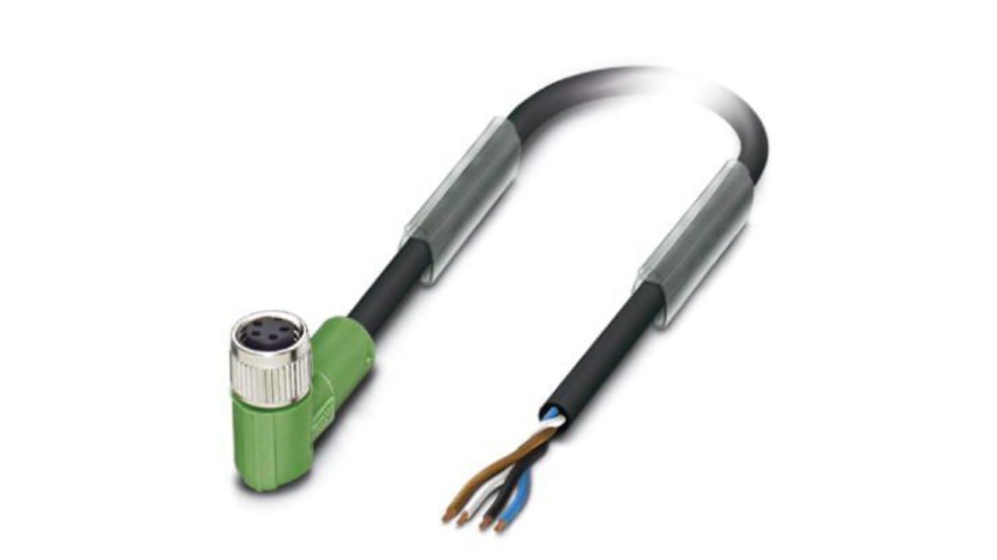 Cavo sensore/attuatore Phoenix Contact 1401064 M8 Femmina 4 cond. 10m. Estremità libera RAL 9005 PVC. Ideale per applicazioni industriali.
