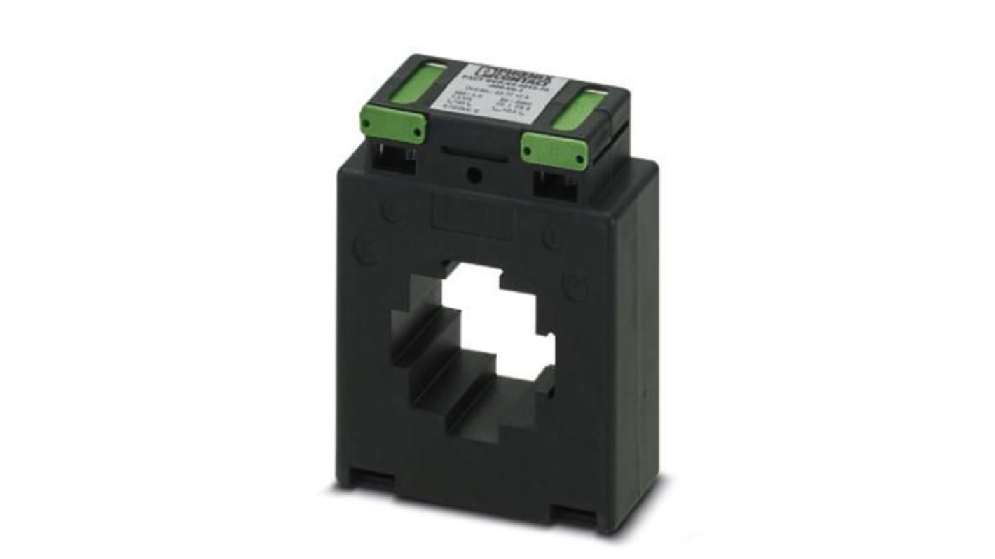 Trasformatore di corrente Phoenix Contact 2277129, 400 A ingresso, 5 A uscita, foro 33 mm, classe di precisione 1.