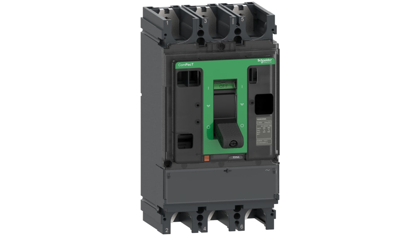 Sezionatore portafusibili Schneider Electric C403400S, 3 poli, corrente massima 400A, montaggio su guida DIN, tecnologia Everlink.