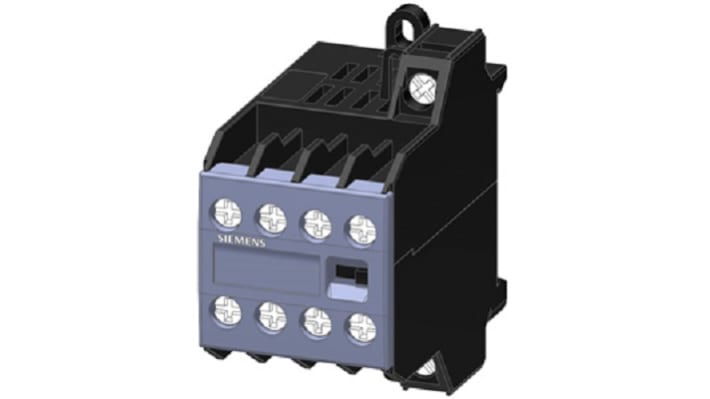 Relè di sovraccarico Siemens 3TG10100AC200AA0, 1 NA, carico FLC 8,4 A, temperatura operativa -25/+55 °C, circuito di protezione integrato.