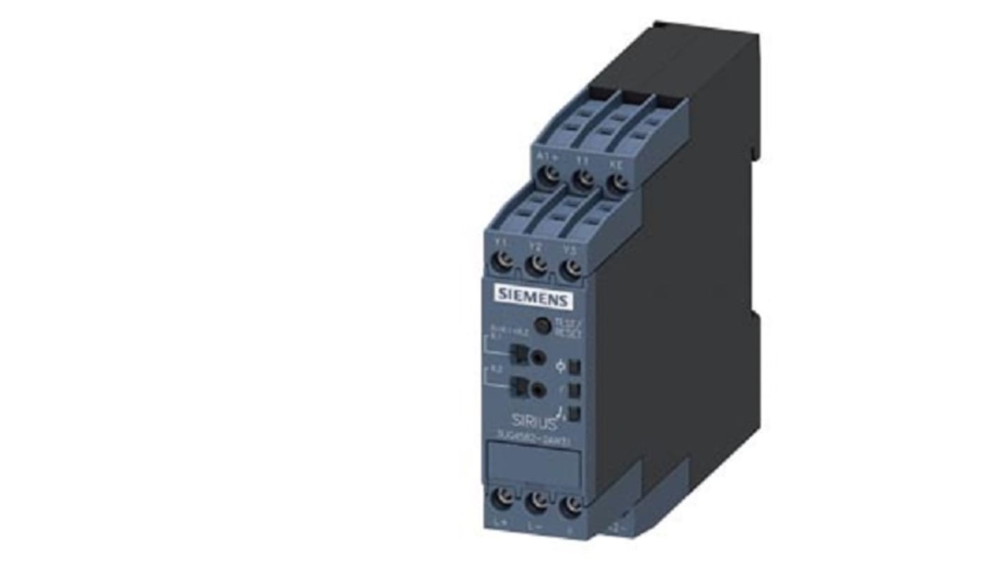 Relè di monitoraggio Siemens 3UG45822AW31, SPDT, per resistenza di isolamento e segnalazione di guasti.