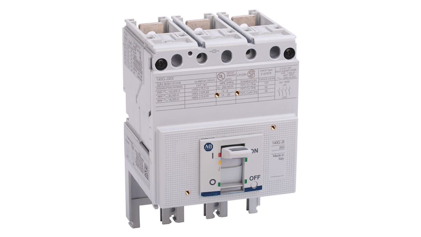 Cornice coperchio per interruttore automatico Rockwell Automation 140G-J3X3, compatibile con modelli 140G e 140MG, realizzata in materiale stampato.