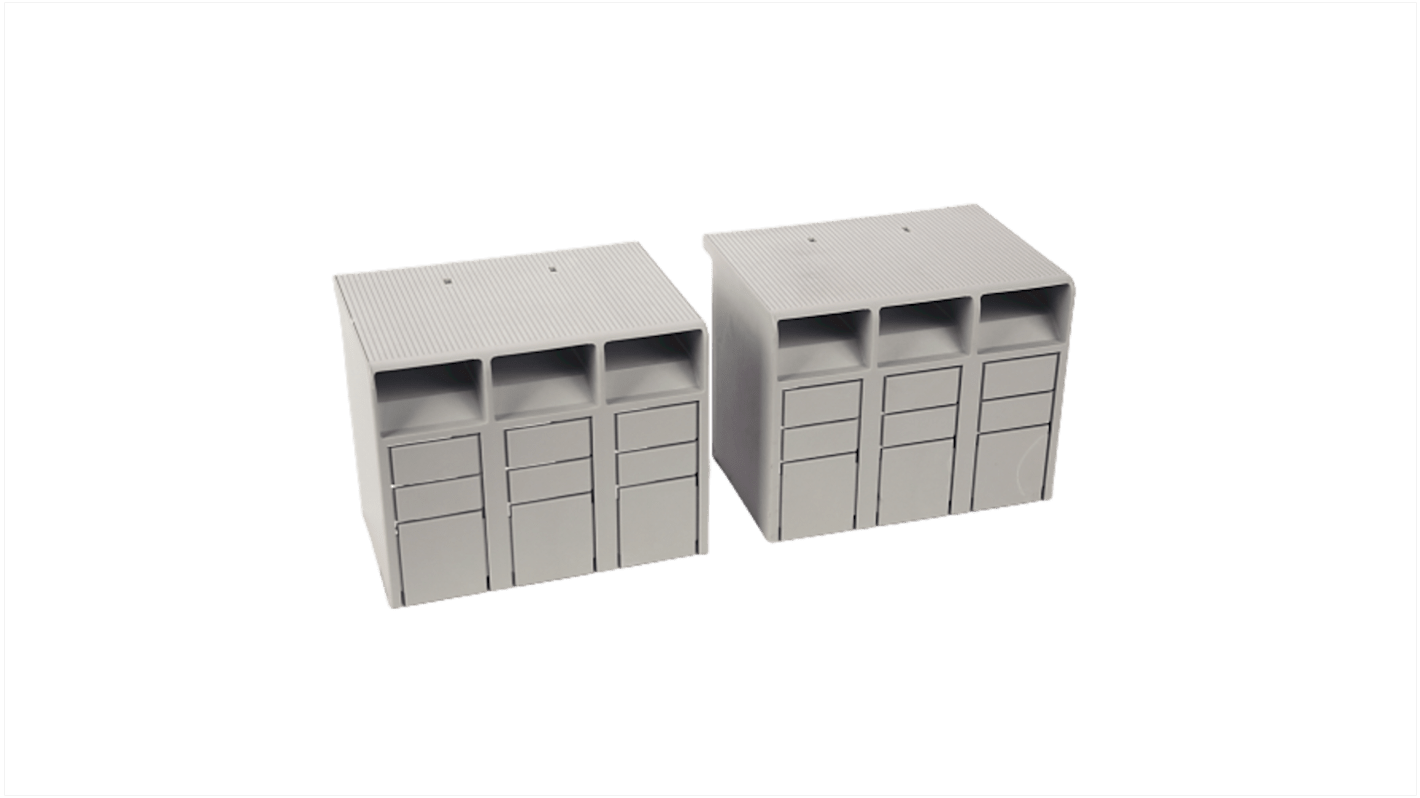 Coperchio Rockwell Automation 140G-J-TC3H per interruttore automatico, altezza 60 mm, previene contatti accidentali e facilita l'installazione.