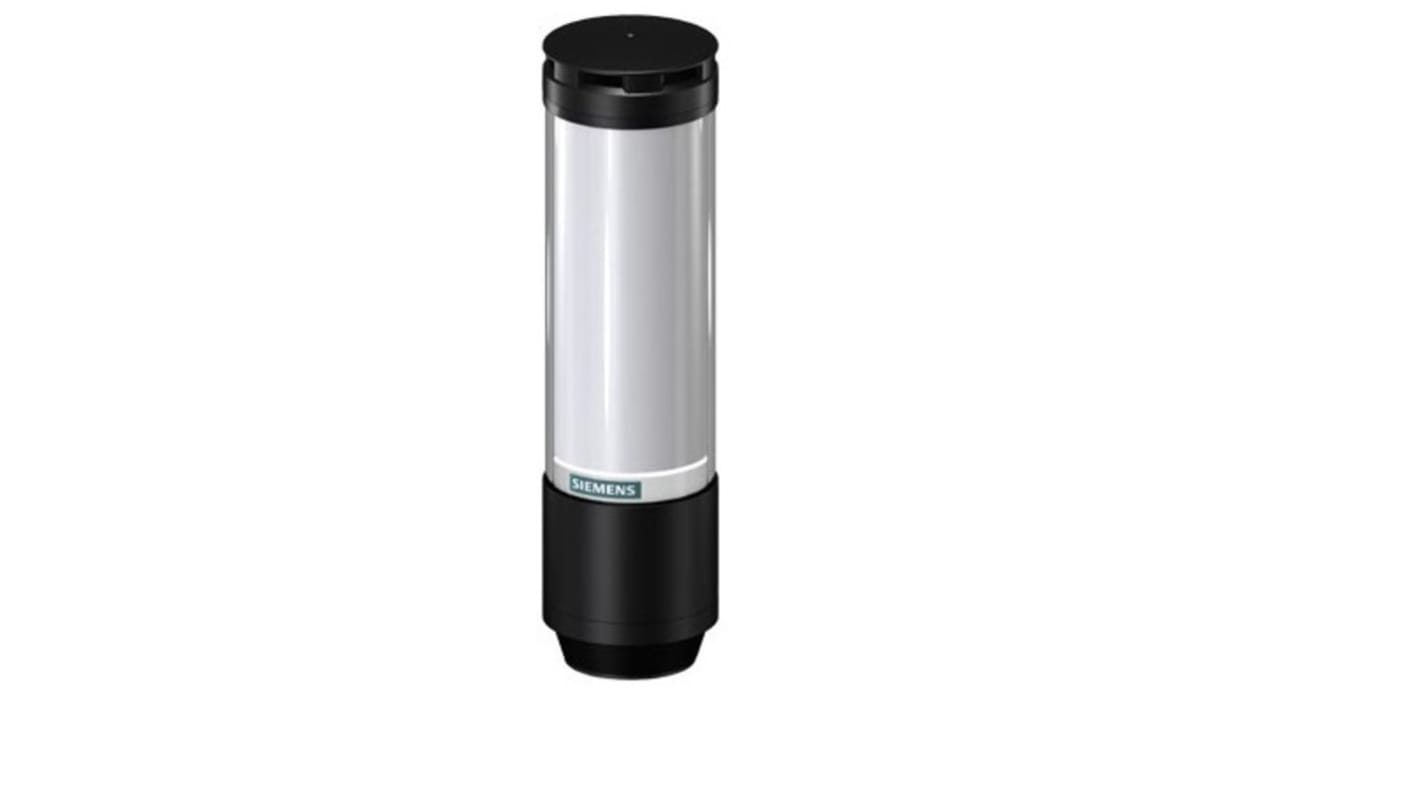 Torretta di segnalazione Siemens 8WD4613-5JH47, 24 V, LED RGB, 9 elementi, con sirena elettronica, design compatto.
