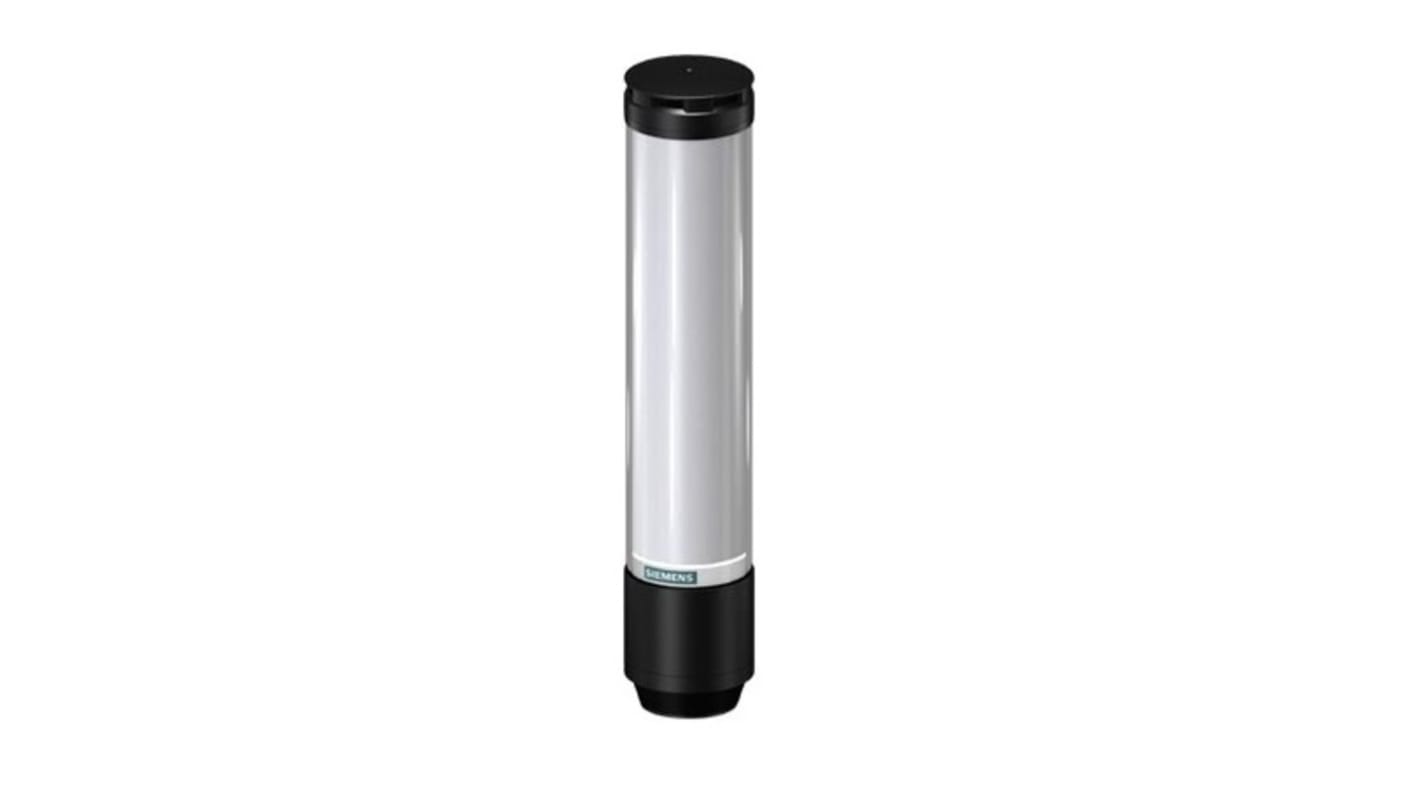 Torretta di segnalazione Siemens 8WD4615-5JH47, 24 V, LED RGB, 15 elementi, con sirena elettronica, configurabile via IO-Link.