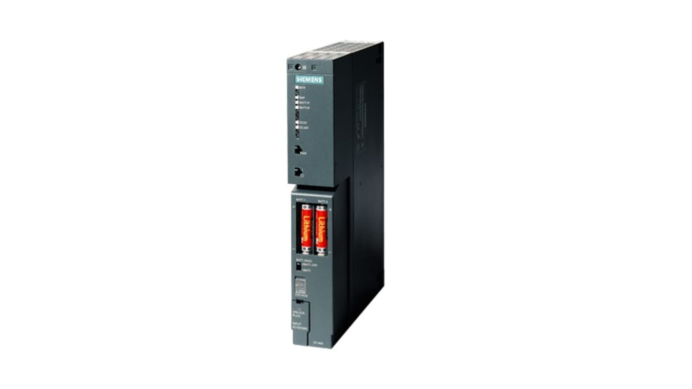 Alimentatore PLC Siemens 6AG14070KR027AA0 per S7-400, supporto tensione c.a. e c.c., dimensioni 11,42 x 1,97 x 8,55 poll.