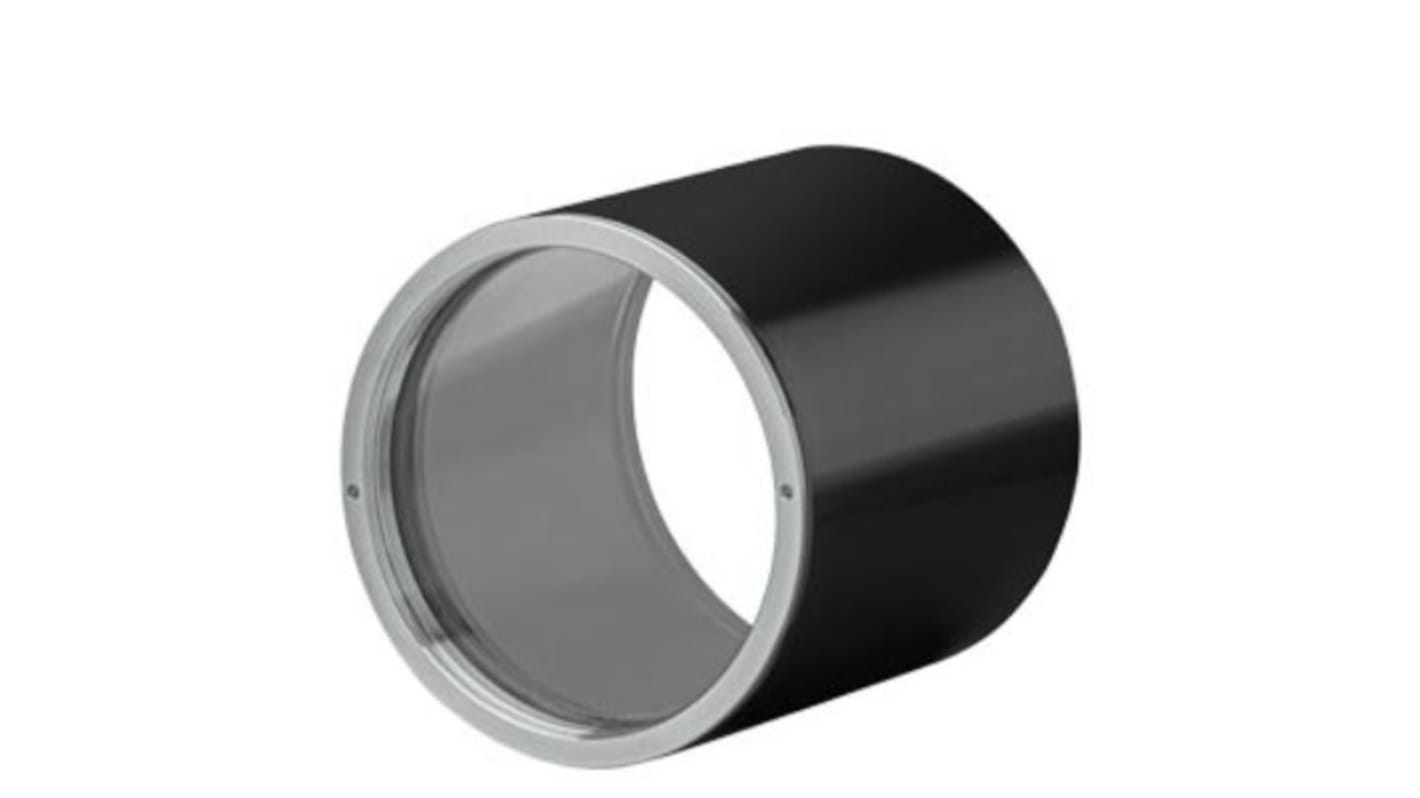 Barile protettivo Siemens 6GF35408AC31 per lenti MV500, in alluminio e vetro, con O-ring e pannello montati.