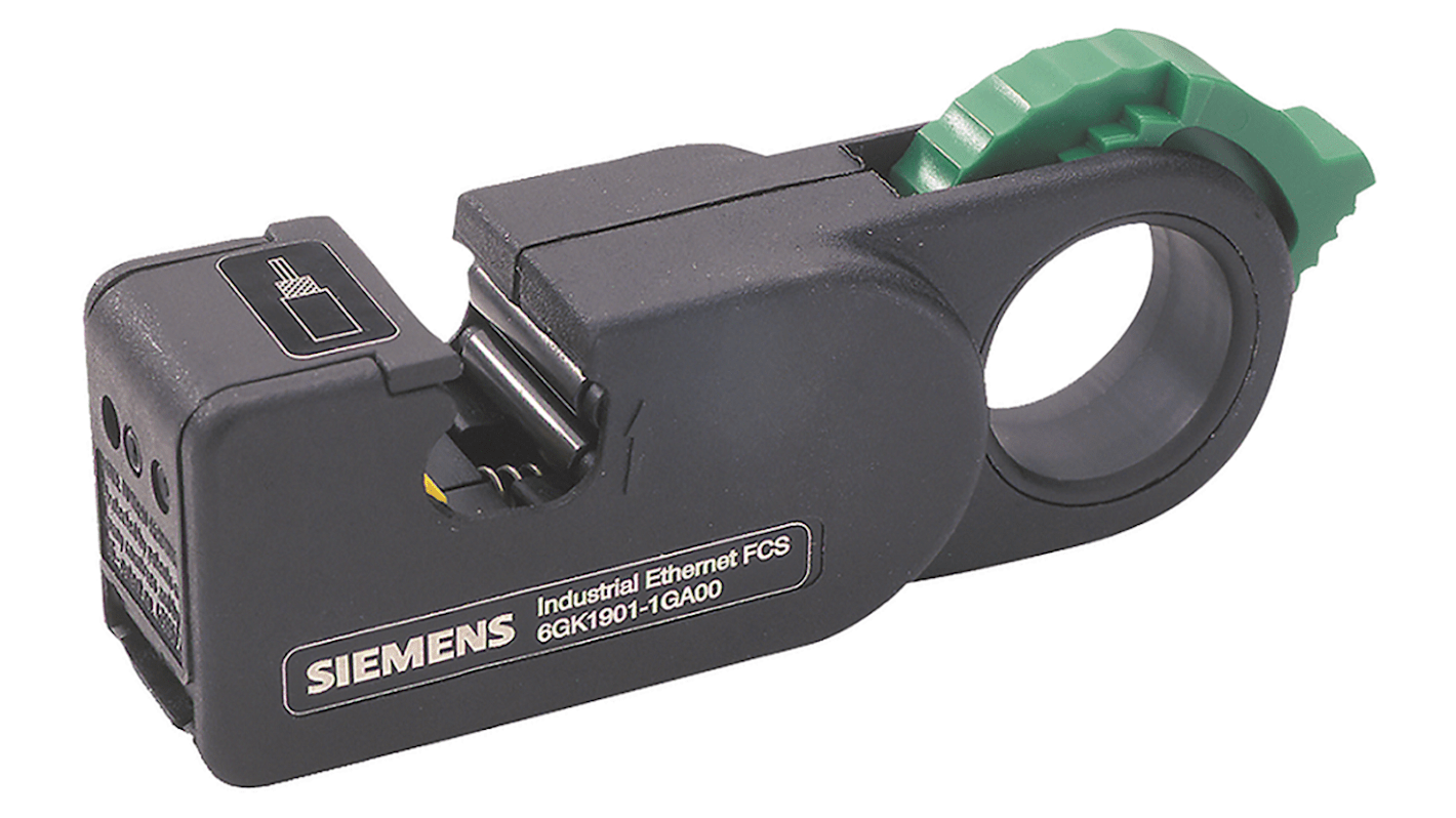 Terminale a lama Siemens 6GK19011GB00 per spelafili, serie SIMATIC NET, dimensioni 157 x 90 x 27 mm, confezione da 5 unità.