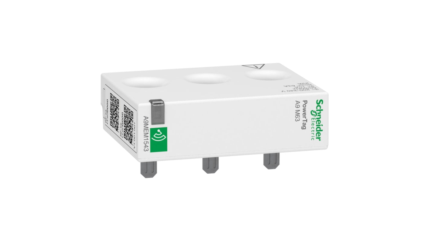 Sensore di energia Schneider Electric PowerLogic A9MEM1543, 63A, 200-240V, per monitoraggio e gestione energetica.