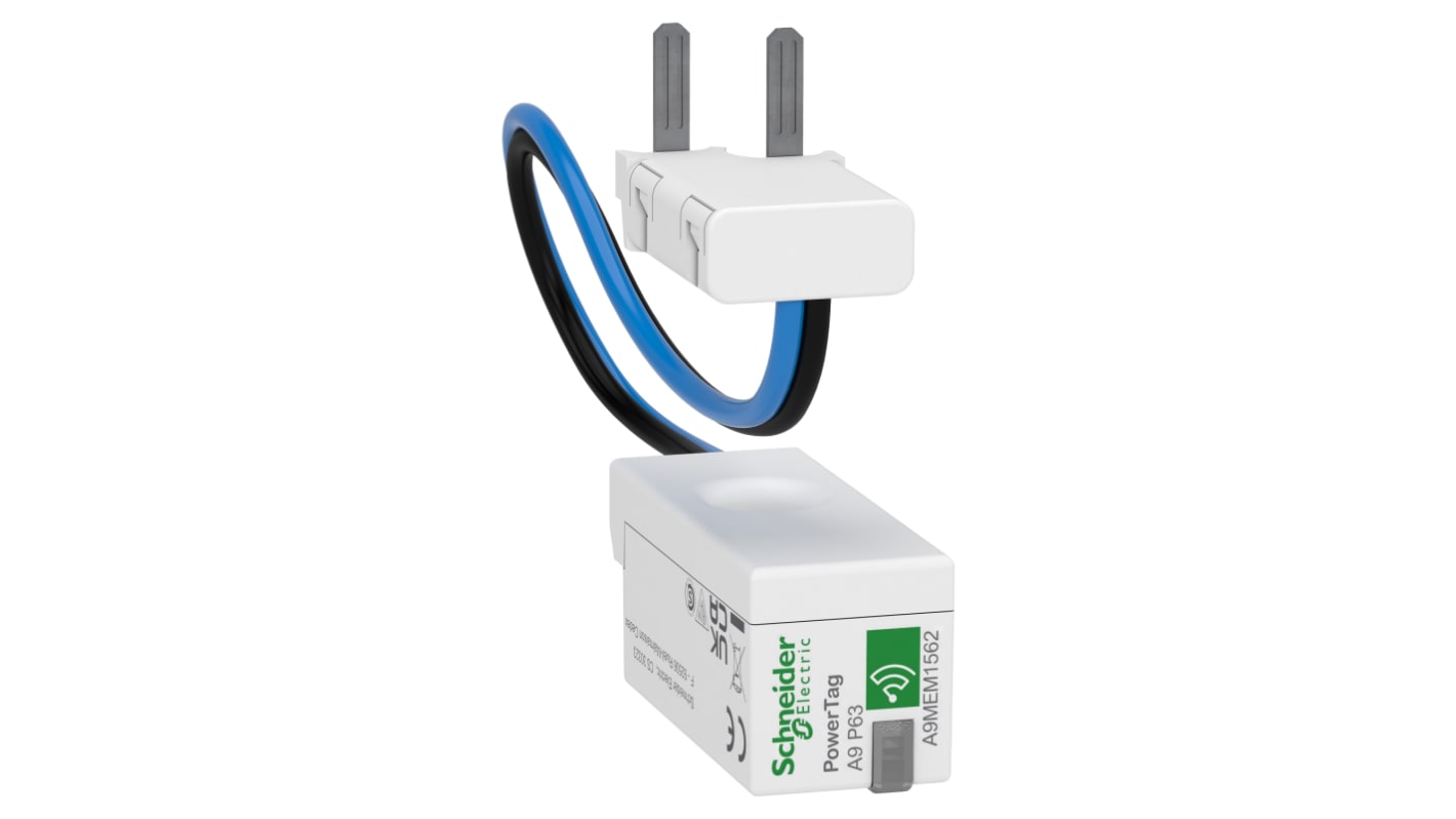 Sensore di energia Schneider Electric A9MEM1562 per interruttori automatici, 63A, polo 1P + N, -25 a 60 °C.