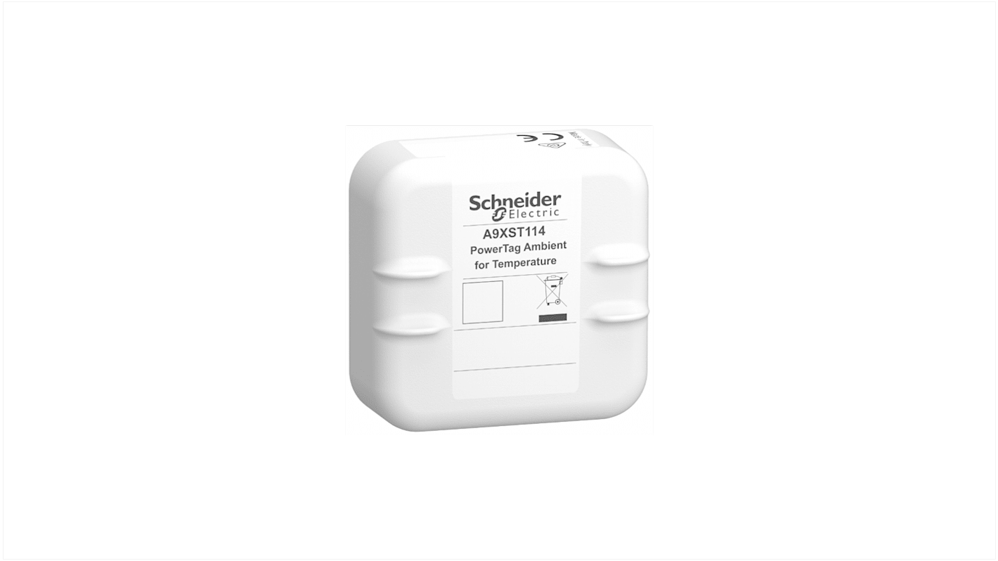 Sensore di temperatura IR Schneider Electric A9XST114, rilevamento da -30°C a +55°C, alimentato a batteria, set di 4 unità.