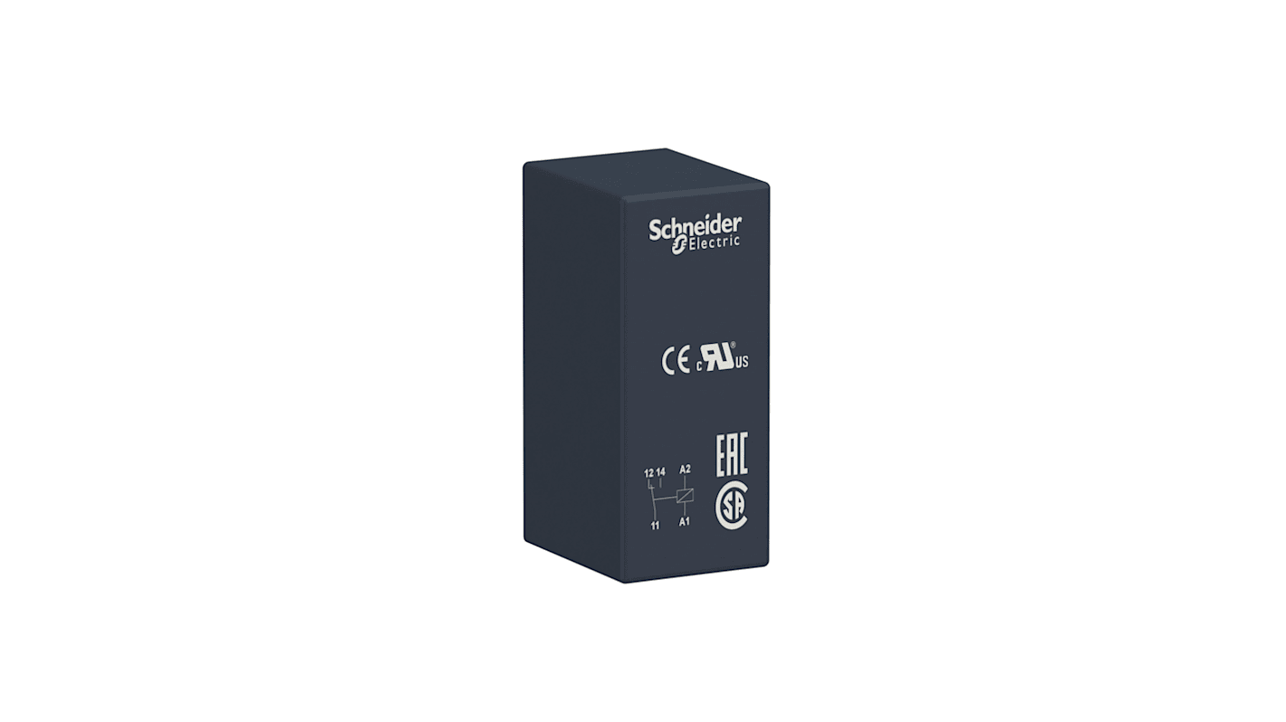 Relè d'interfaccia Harmony Schneider Electric RSB1A120F7, contatti SPDT 12A 120V AgNi, protezione IP40. Ideale per applicazioni industriali.
