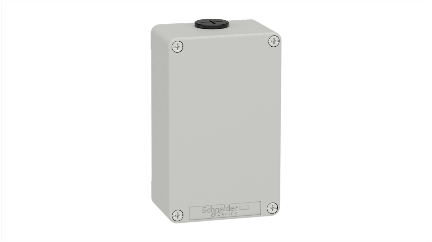 Stazione di controllo vuota Schneider Electric Harmony XAPD21, filettatura M20 x 1,5, lega di zinco grigia, IP65. Ideale per applicazioni professionali.