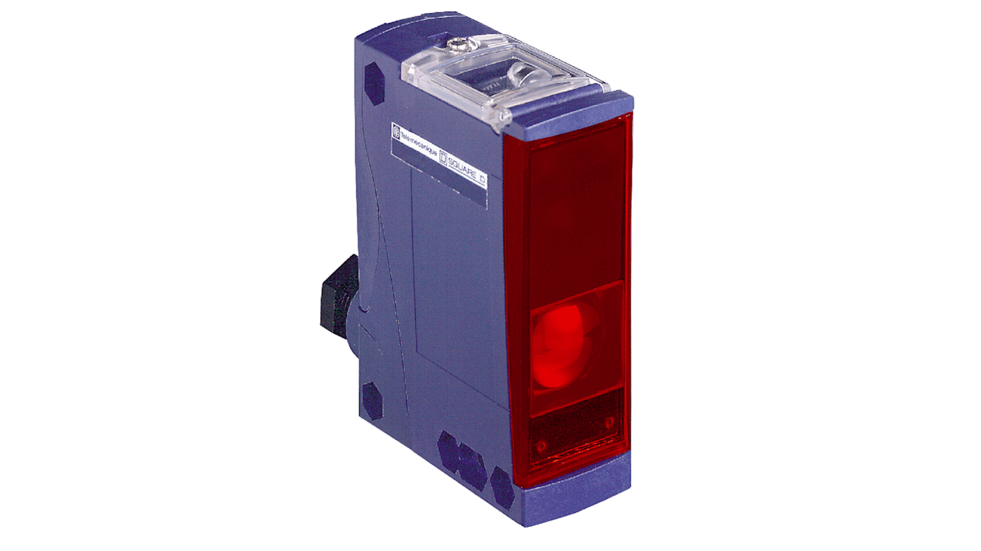 Sensore fotoelettrico Telemecanique Sensors XUX0ARCTT16T, rilevamento fino a 40 m, alimentazione 24-240 V, grado di protezione IP65/IP67.