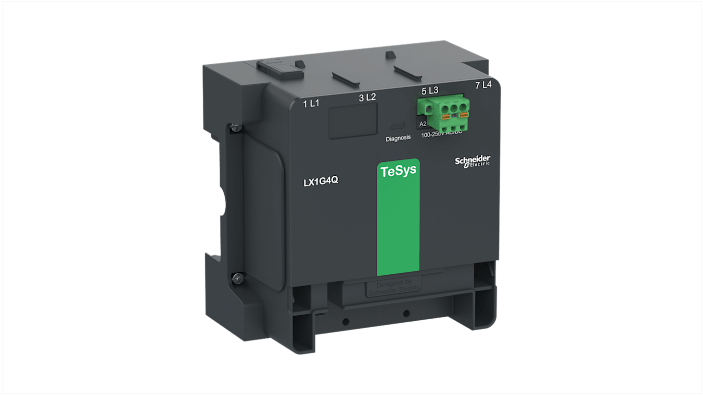 Connettore contattore Giga Schneider Electric LX1G4RKUEN, modulo di controllo 4 poli per TeSys Giga, operabile fino a 60°C.