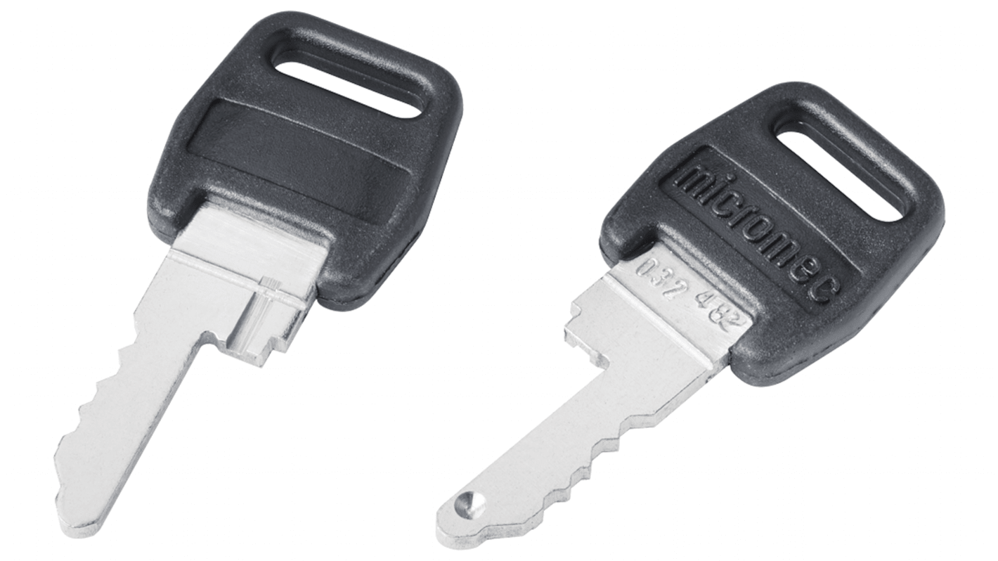 Chiave di ricambio Siemens 6AV68814AR230AA0 per HMI, compatibile con pannelli KTP, dimensioni 15x35x4 mm, acciaio, -40 a 80 °C.