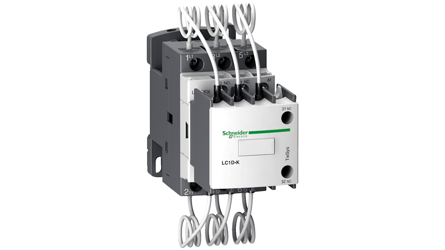Contattore di commutazione Schneider Electric LC1DFKM7 3P 1NA + 1NC 220V. Ideale per il controllo motori, affidabile e resistente.