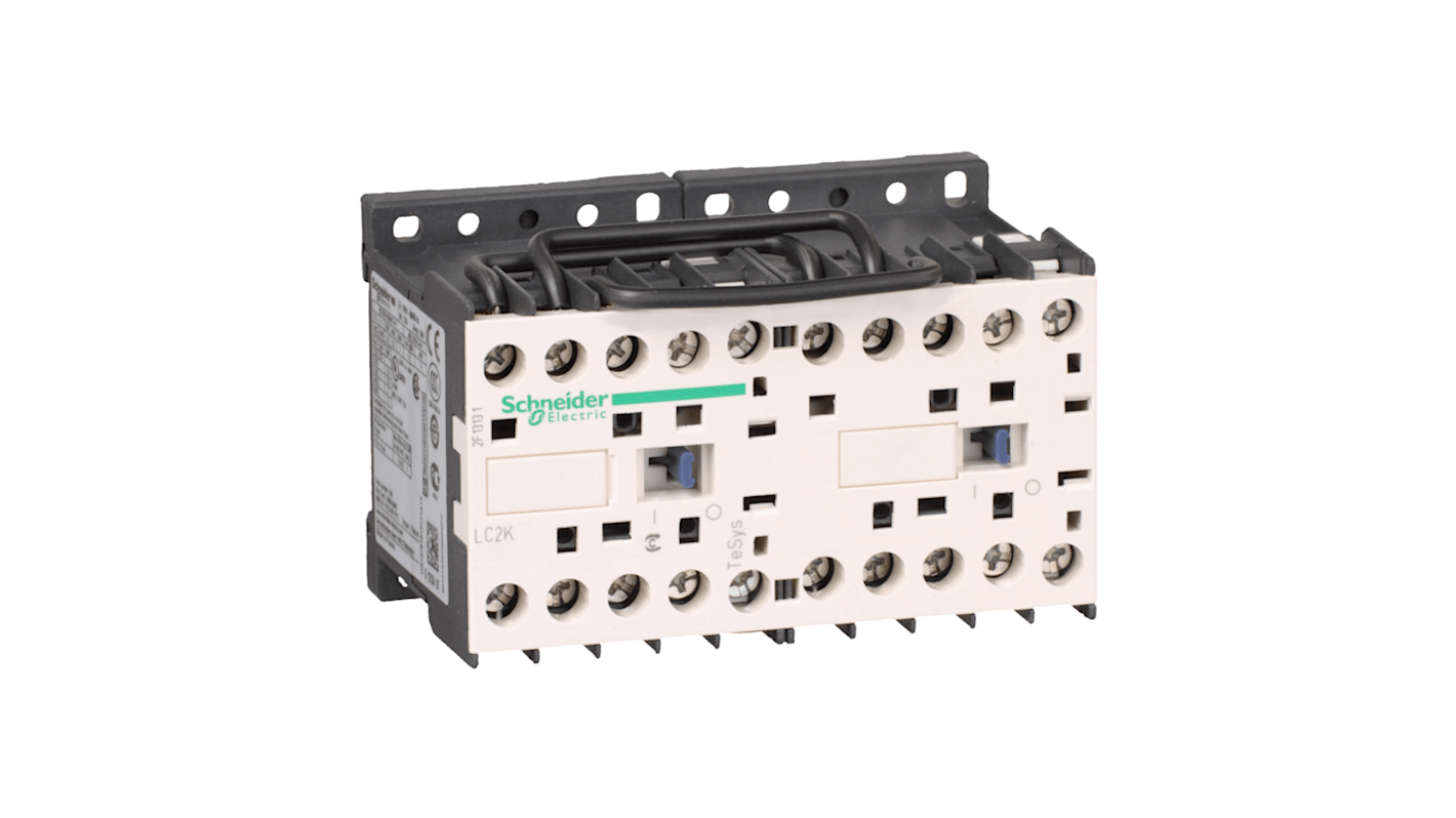 Teleinvertore Reversibile Schneider Electric LC2K09004E7, 4 poli, 9 A, montaggio su guida DIN, per applicazioni HVAC.
