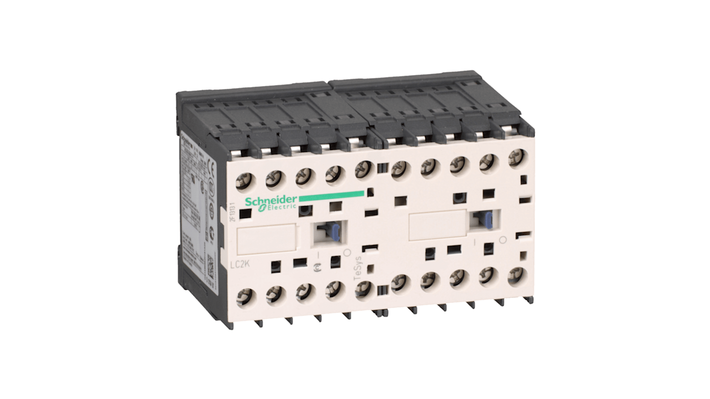 Teleinvertore Reversibile Schneider Electric LC2K09015P7, 3 poli, 9 A, bobina 230 V, montaggio su guida DIN, compatto e affidabile.