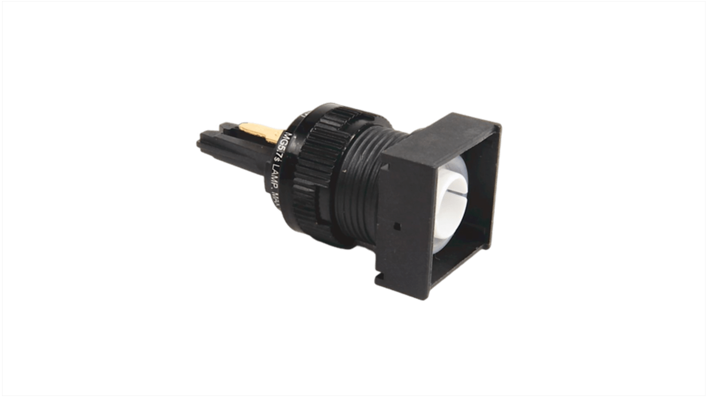 Pulsante operatore Rockwell Automation 800B-EAB, quadrato, diametro 16 mm, azione momentanea, non illuminato.
