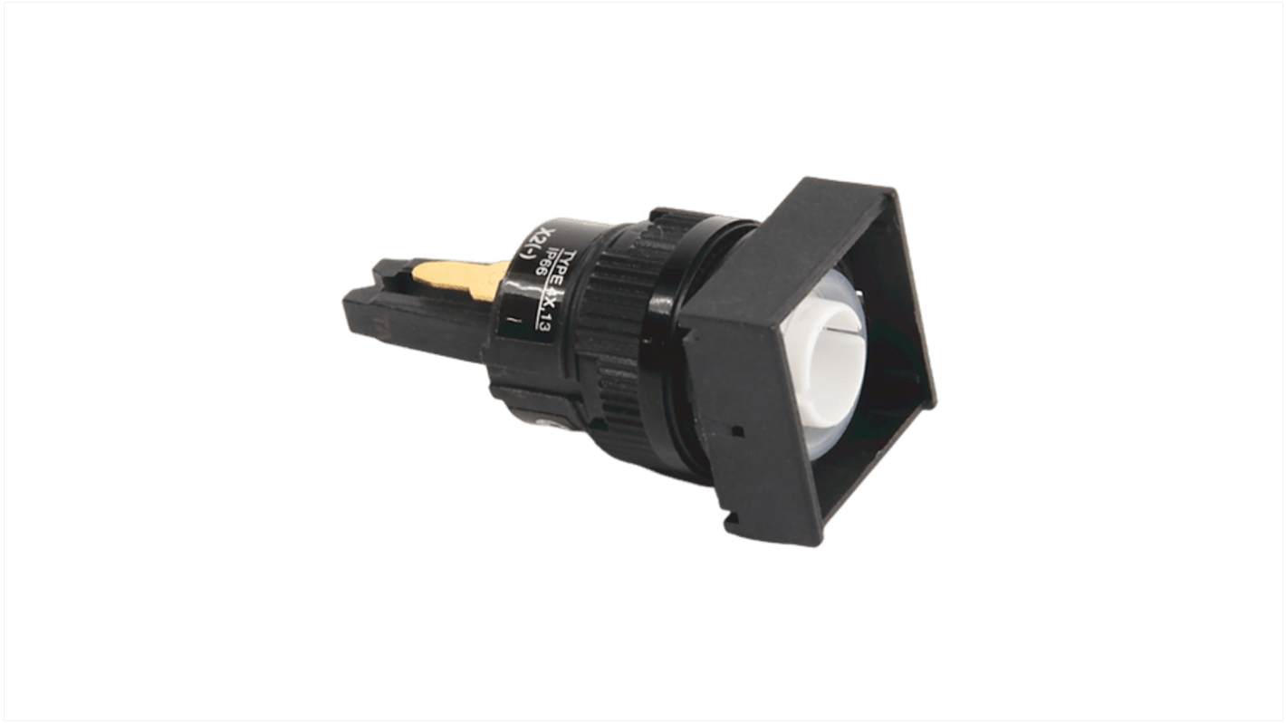 Pulsante operatore quadrato Rockwell Automation 800B-EPB, 16 mm, azione momentanea, per sistemi di controllo e automazione.