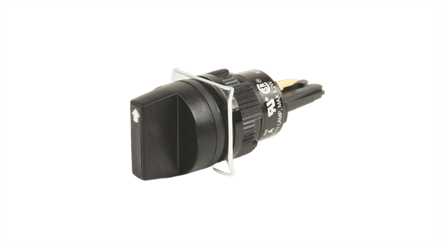 Selettore 3 posizioni Rockwell Automation 800B-SM3A, diametro 16 mm, interruttore a chiave mantenuta.
