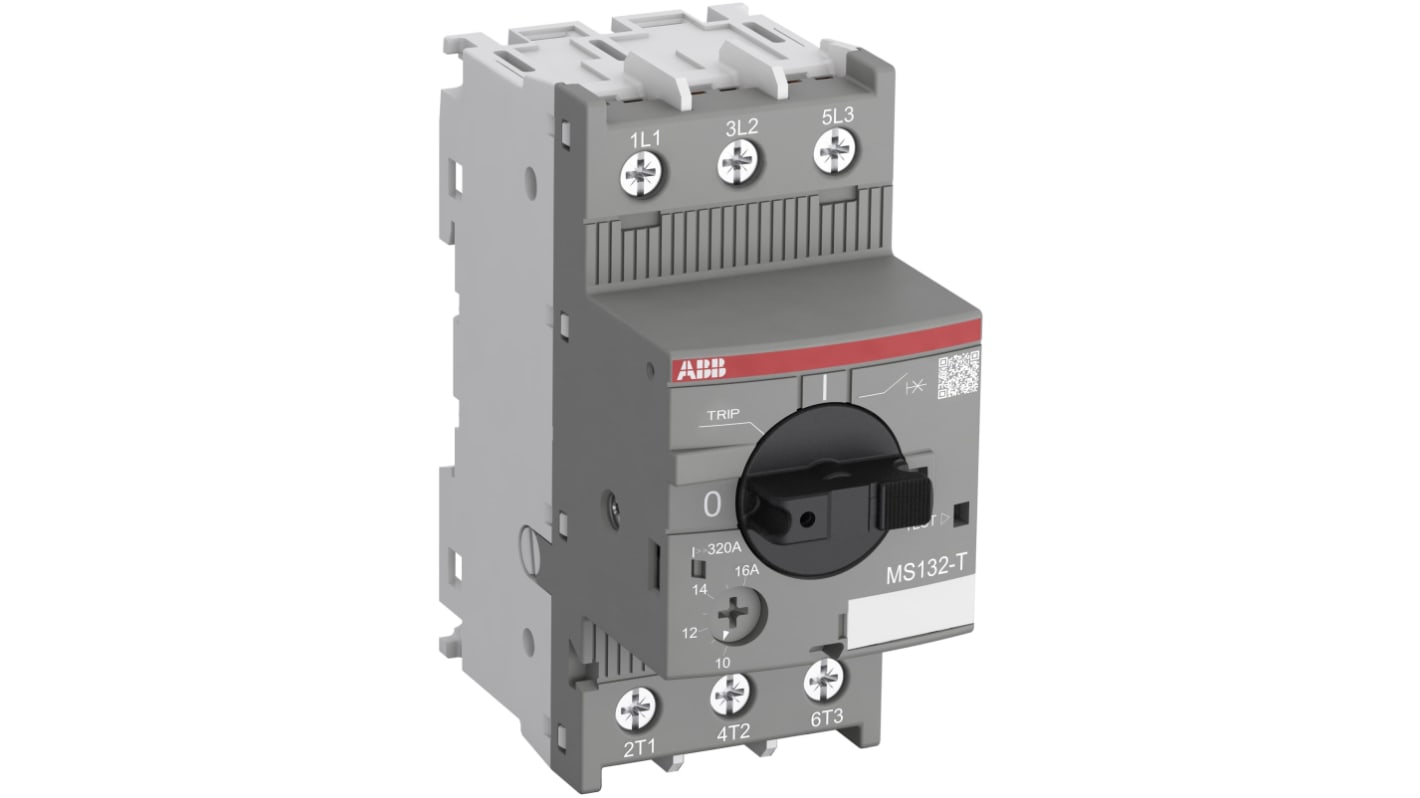 Interruttore automatico ABB 1SAM340000R1014, 25 A, 690 V, protezione trasformatore, larghezza 45 mm, grado IP20.