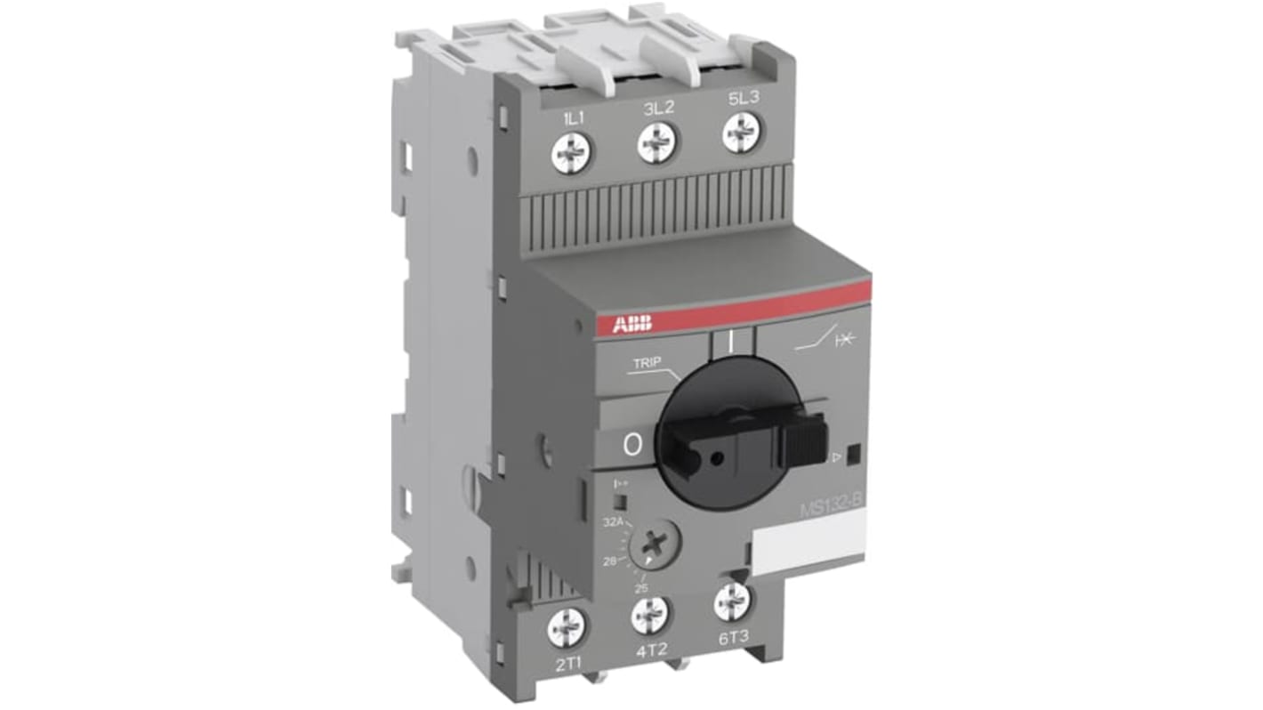 Avviatore manuale ABB 1SAM350200R1011, 3 fasi, 16 A, 690 V c.a., IP20, con contattori AS e morsetti a vite.